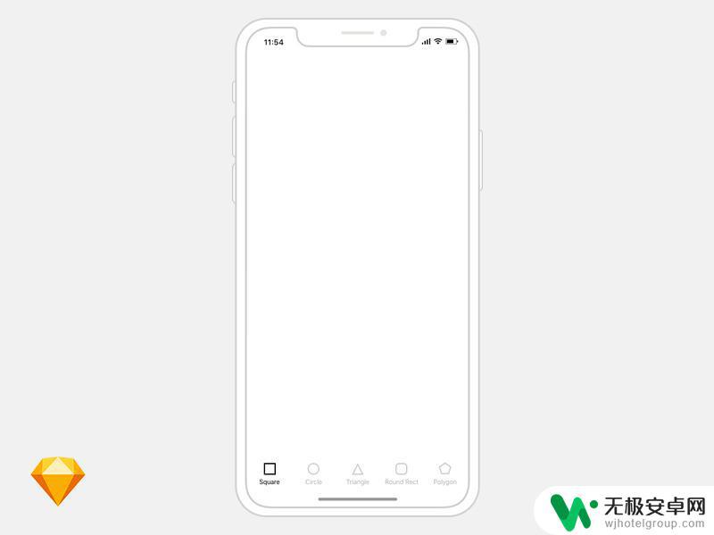 iphone 6手机边框 iPhone线框图模板免费下载