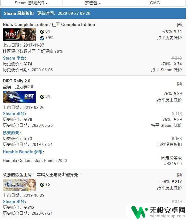 steam打折情报站 最新的steam折扣游戏推荐