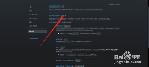 steam公开资料在哪设置 steam如何公开个人资料