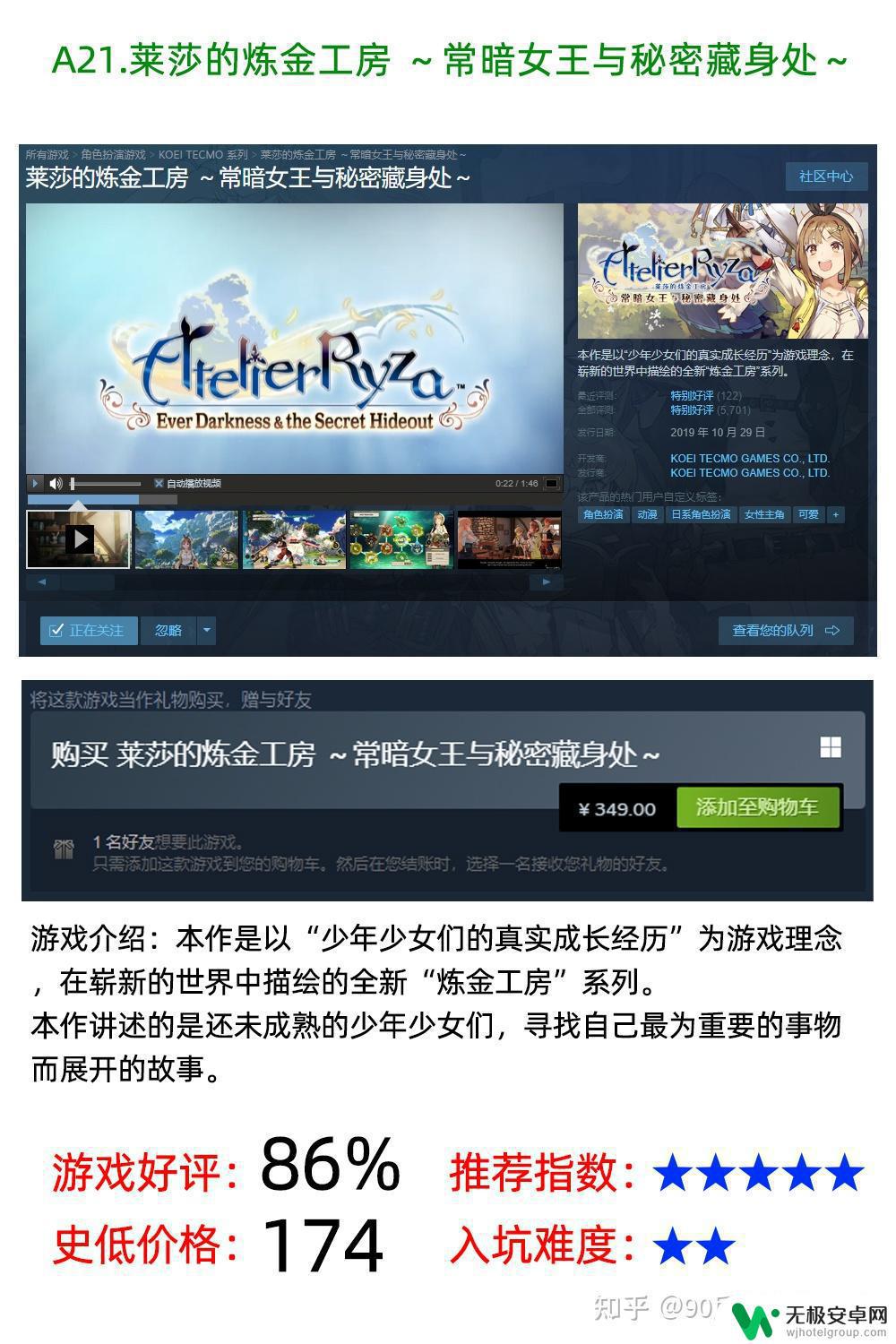 steam莱莎的炼金工房价格 炼金工房系列STEAM版游戏哪些值得推荐玩？