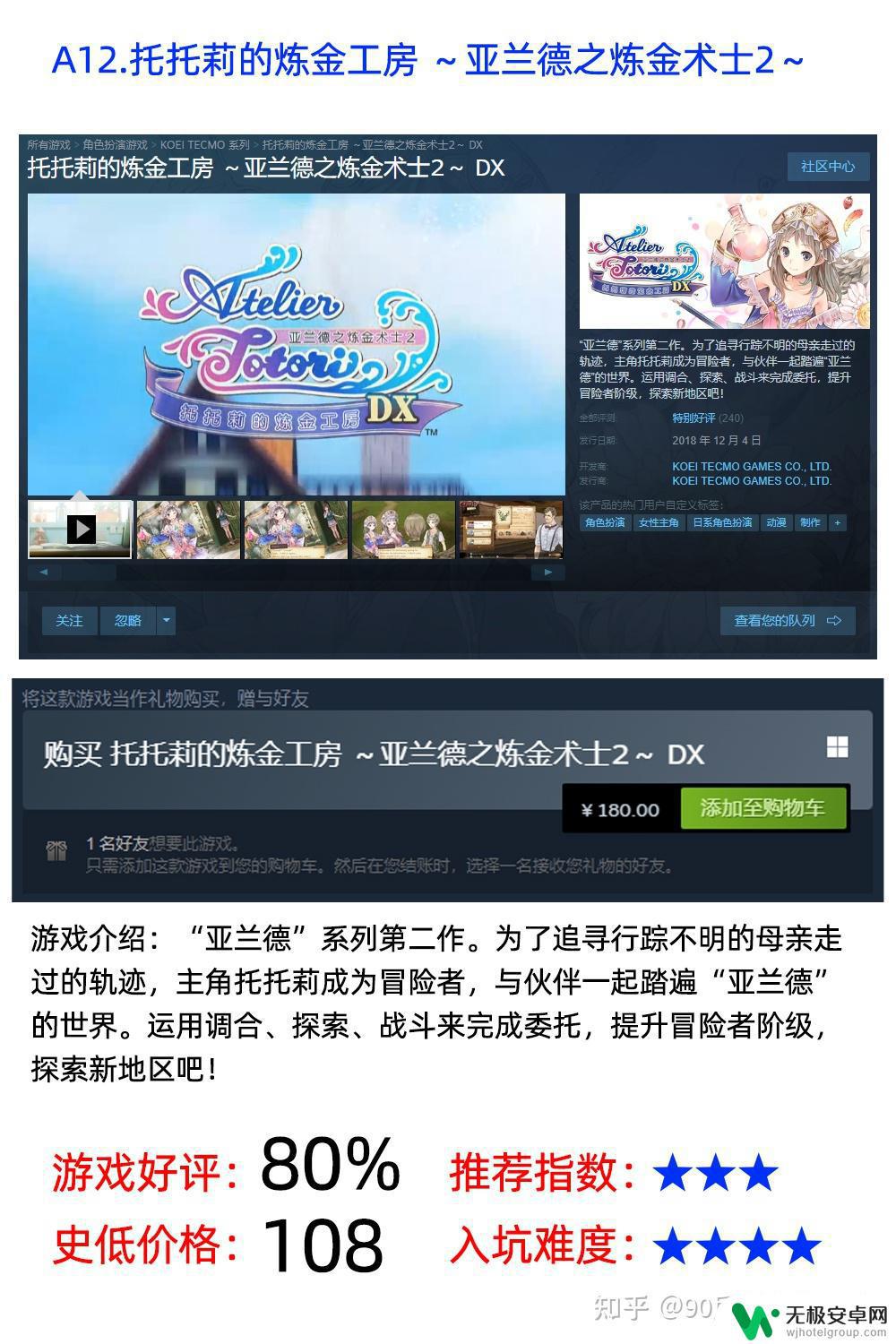 steam莱莎的炼金工房价格 炼金工房系列STEAM版游戏哪些值得推荐玩？