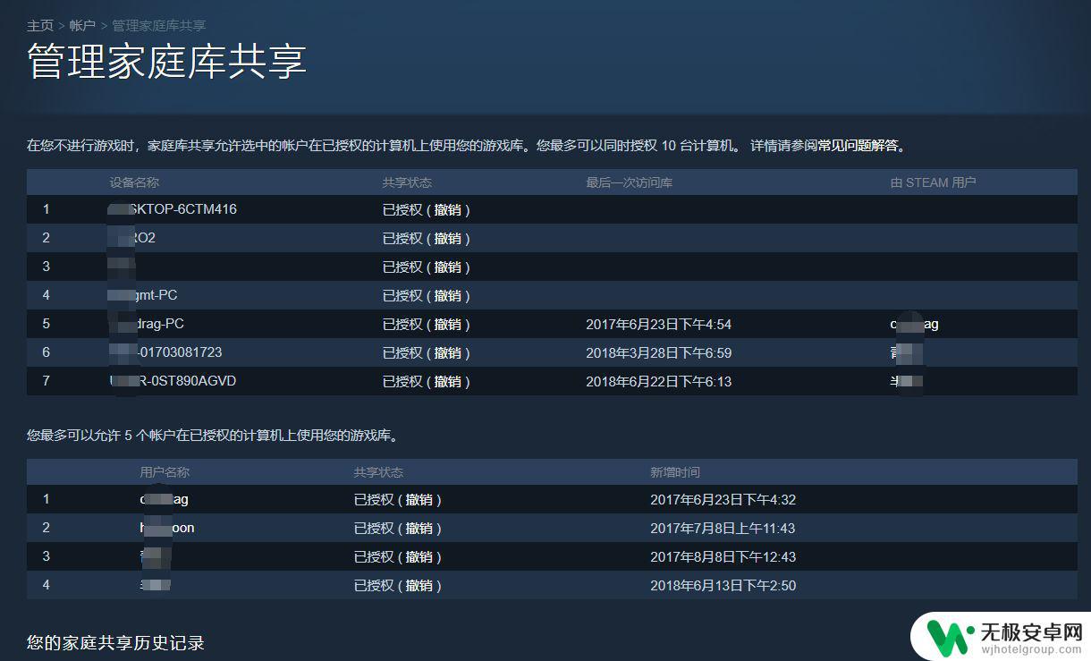 steam取消共享游戏 Steam家庭共享库取消授权教程