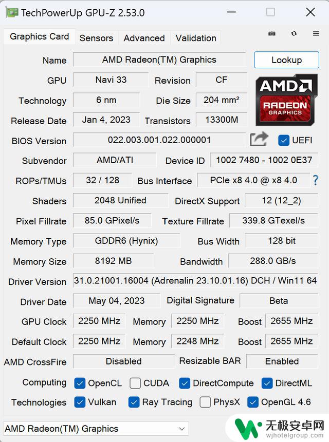 AMD Radeon RX 7600: 实现自由畅玩1080P高帧率高画质游戏的显卡测评