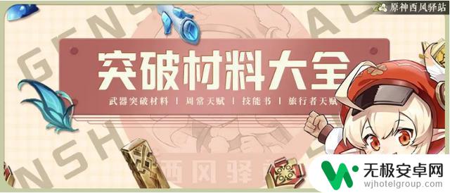 原神·资源获取丨3.7角色/武器升级突破天赋材料速览：一站式指南