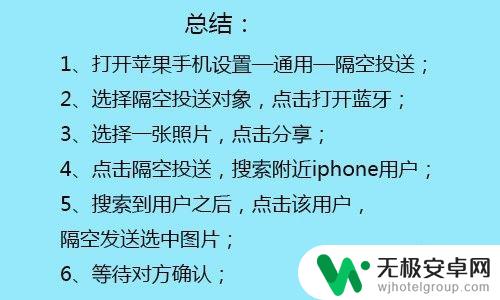 苹果手机隔空投送照片在哪里 iPhone苹果手机如何通过蓝牙传送图片