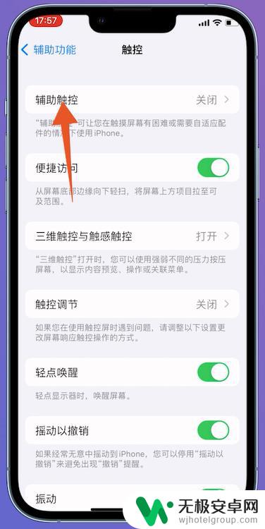 iphone的小白点在哪里设置 如何在苹果手机上设置白点