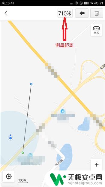 手机上怎么计算公里 百度地图如何测量两地之间的距离