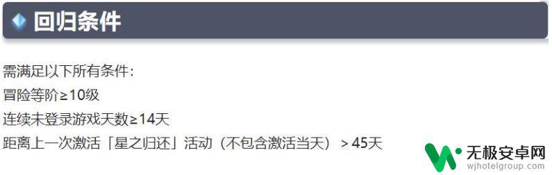 原神退游多久有回归礼包 原神长时间不登录是否有回归奖励