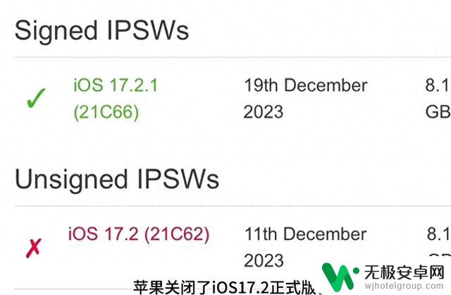 苹果取消了iOS 17.2系统验证通道，引发果粉们的不安