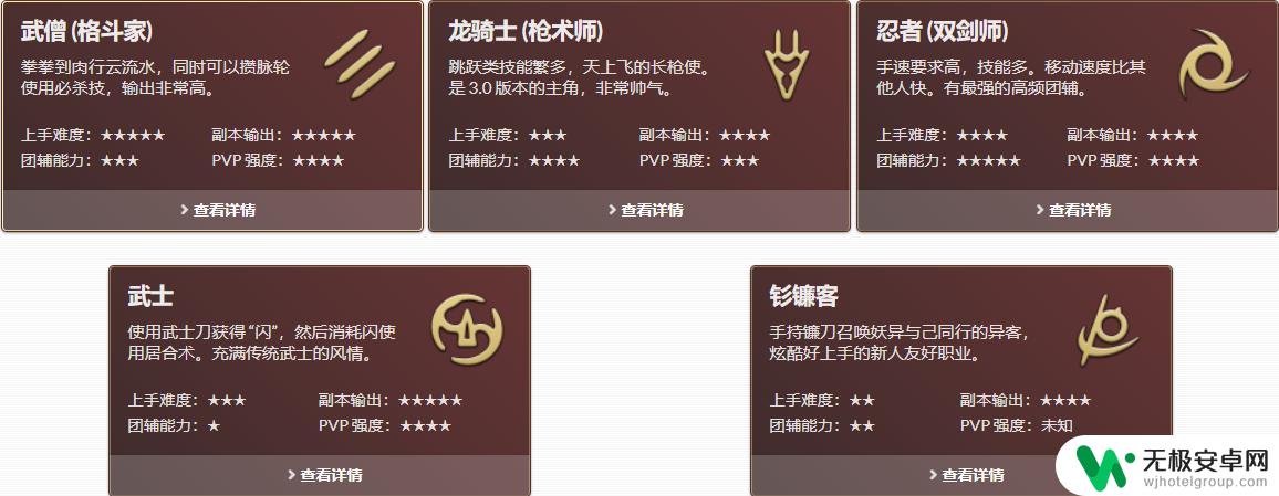 ff14所有职业 ff14职业介绍图2023全职业