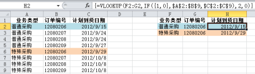 如何使用两个条件取一个数值 VLOOKUP函数同时满足两个条件值的查找技巧