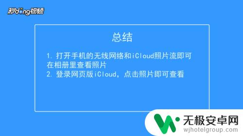 苹果手机的icloud照片在哪里看 怎么在iPhone上查看iCloud备份的照片