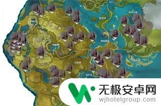 原神矿多的位置 原神矿石分布地图