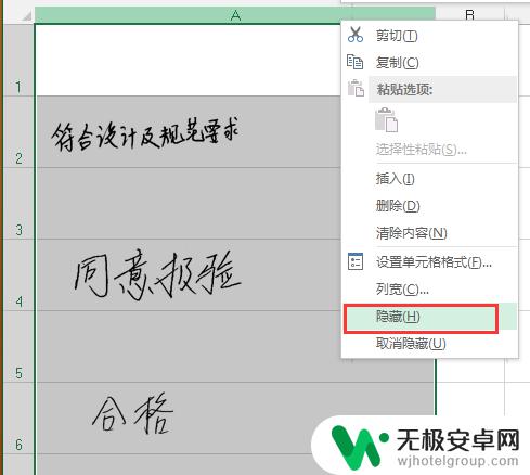 手机表格中图片怎么隐藏 Excel 如何让图片和单元格一起隐藏