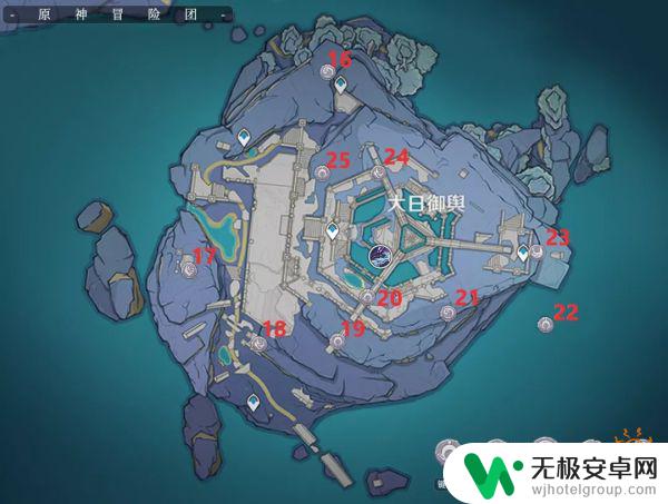 原神渊下宫键纹分布图 渊下宫62个键纹收集攻略