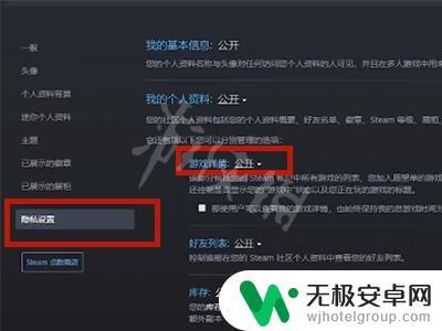 steam对好友隐藏游戏 如何隐藏Steam游戏不让好友看到