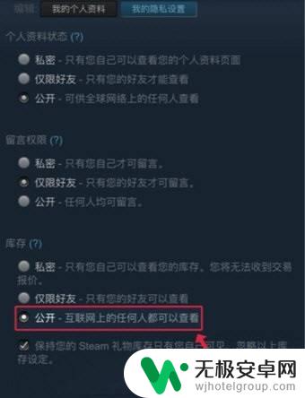 steam无法访问库存 Steam如何公开库存信息