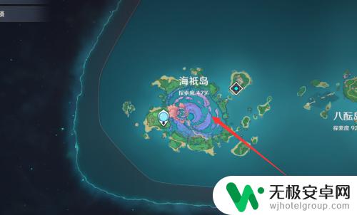 原神中海只岛 原神海祇岛在地图上的位置