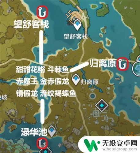 原神假龙分布图 原神锖假龙在哪里可以钓到