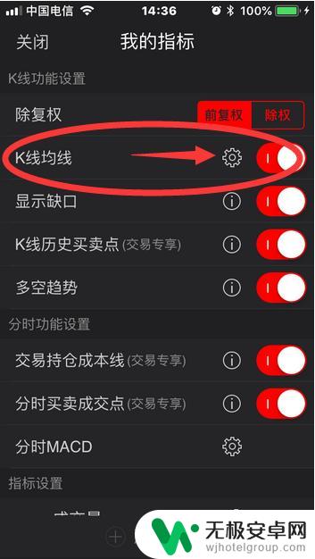 同花顺软件手机怎么设置 手机同花顺K线均线显示设置