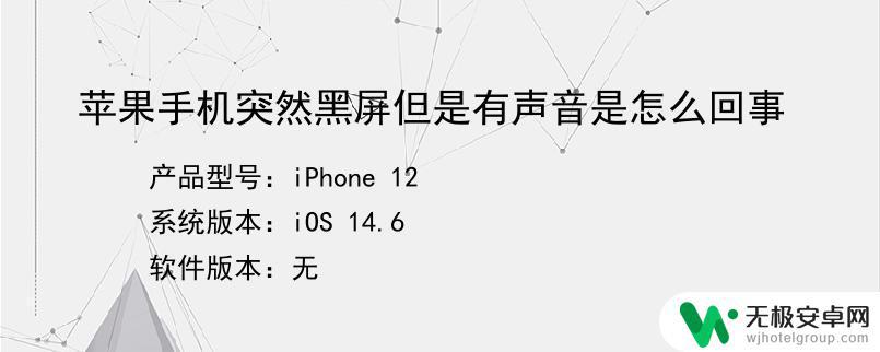苹果手机突然黑屏但是有声音怎么办 苹果手机黑屏但有声音怎么解决