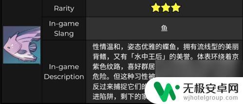 原神流纹京紫蝶鱼怎么钓 原神流纹京紫蝶鱼钓鱼奖励与用途介绍