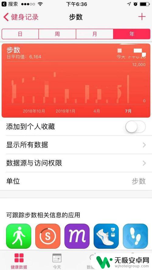 怎么查手机数据步数 苹果手机如何查看每天行走步数