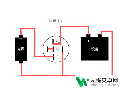 手机开关按钮怎么接 一开一闭按钮开关接法示例图