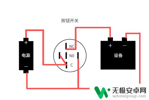 手机开关按钮怎么接 一开一闭按钮开关接法示例图